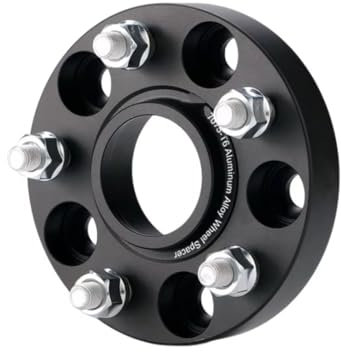 Spurplatten Distanzscheibe Für Ford Für Focus PCD 5x108 CB 63,4mm M12x1.5 Spurverbreiterungen Schwarz Geschmiedetem Aluminium Hub Adapter Spurverbreiterung(25mm)