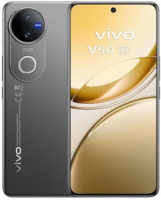 VIVO V50 5G, Smartphone 12GB+512GB, Fotocamera Professionale ZEISS 50+50 MP, Video 4K, Batteria 6000 mAh, Ricarica Rapida 90W, Schermo Curvo Ultra-sottile da 6,77”, resistente a schizzi e alla polvere
