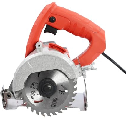 Elektrische Handkreissäge 1580W Kreissäge mit einstellbarer Schnitttiefe bis 34 mm & 45° Neigungsverstellung & Holz und Stein-Sägeblatt Leichte 3 kg Maschine für Bauwerkstatt, Garten & Heimwerker