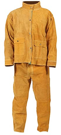 Schweißerschürze, Anzug hoher hitzebeständiger männlicher Schweißkleidung Flamme und spritzdichtes Schweißkleidungskleidung(3XL)