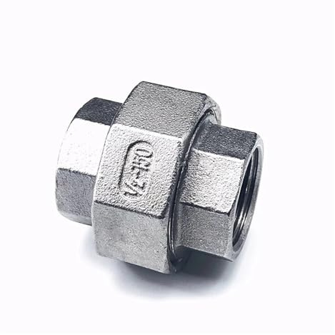 DQFOCPHHAA Raccord Union en Acier Inoxydable 304, Filetage Femelle 1/4 BSP, raccord de Tuyau moulé
