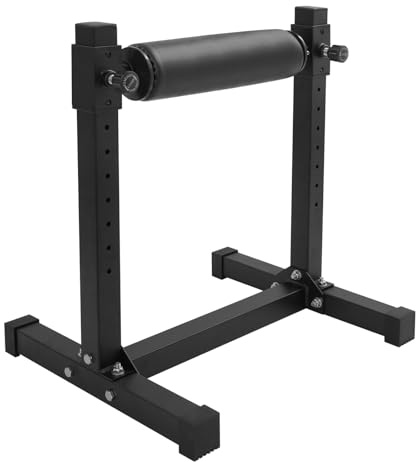 HazLope Split Squat Stand, einbeiniger Kniebeuge-Ständer, 9-Fach höhenverstellbar, Belastung 200 kg, Q235 Stahl, für Home & Studio, schwarz, 61x56x66 cm