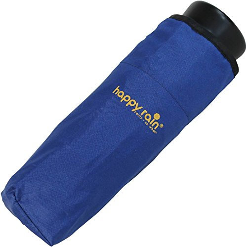 Ultra Mini Taschenschirm Damen Regenschirm Uni - royal-blau