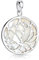 Materia Lotusblüte Anhänger Silber 925 Damen Blume KA-42-W_ohne Kette