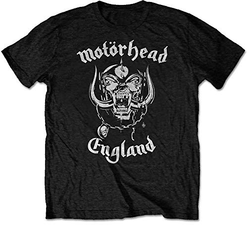 Motorhead Unisex Tee: England (XX-Large) Black