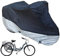 Dreirad-Abdeckung für Erwachsene, Fahrrad-Abdeckung, für Outdoor-Fahrräder und Motorräder, strapazierfähiges Ripstop-Material, wasserdicht und UV-beständig, 190,5 cm L x 76,2 cm B x 111,8 cm H