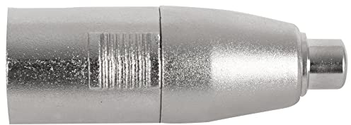 Pronomic Adaptador AD-CFXM - Cinch/RCA hembra a XLR macho - Cableado listo para usar - Construcción robusta - Carcasa de metal fundido a presión