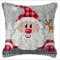 MIAOLLUN Latch Hook Kit, Christmas Latch Hook Kits for Adults DIY Decorative Pillowcase Embroidery Cross Stitch Arts Craft for Home Sofa Furniture 17X17inch Father Christmas