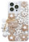 DMaos iPhone 12/iPhone 12 Pro Women Case, Girly Handbag Design Sparkly Rhinestone Cover, Cute Bling Diamond Snow Flower, Beauty for iPhone12 Pro 6.1 Inch 2020