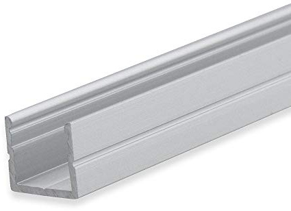 LED Aufbauprofil SURF8, Aluminium eloxiert, 200cm