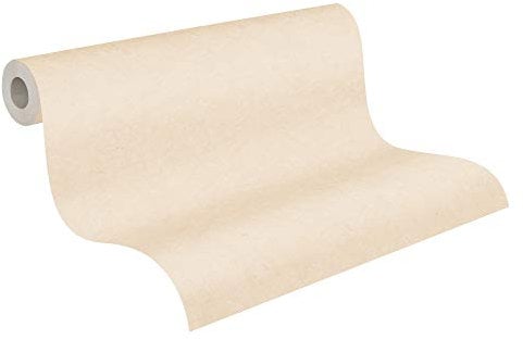 Papier Peint Uni Metropolitan Stories 2 A.S. Création Antonio - Barcelona Papier peint intissé 10.05 m x 0.53 m Beige Crème Fabriqué en Allemagne 378651 37865-1