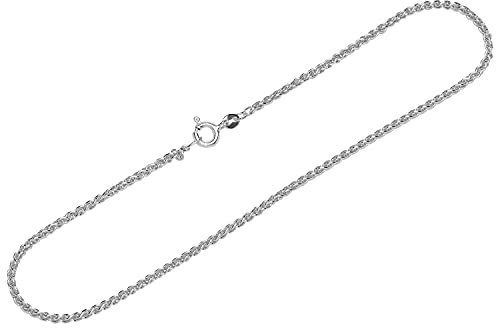 NKlaus Collier Zopfkette (38cm - 80cm) 925 Sterling Silber Breite: 1,9mm Damen Halskette