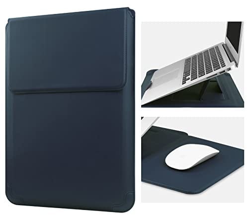 HoYiXi 13.3'' Laptop Custodia Sleeve Case Pelle Compatibile con MacBook Air 13 M1 2021-2018/MacBook Pro 13 2021-2016/Surface Pro 8/Surface Go 3 13-13.3'' Dell Lenovo HP ASUS Acer HUAWEI PC, Blu