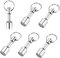 RUNEAY 6 Stücke Metall Magnet Schlüsselbund Magnet Schlüsselanhänger Tasche Schlüsselring Magnethalter mit Split Ring Schmuck Test Magnet für Metallrecycler Bastler und Sammler