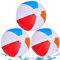 Lubibi 3 Pcs Balles de Plage Gonflables Arc-en-Ciel pour la Fête de la Piscine la Plage,Jouets de Bain Balles de Plage Enfants Adultes Balles Jouets pour la Fête d'été à la Plage,Ballons de Piscine