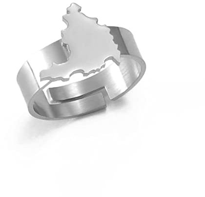 Virtuoa-Art Saint-Martin Island Ring Für Frauen, Öffnungsfinger – Afrikanischer Charme, Verstellbarer Offener Ring, Ethnischer Schmuck, Fingerring Für Unisex, Mädchen, Damen, Hochzeit, Geburtstagsg