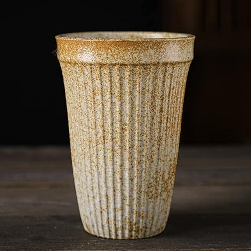 DABIN Tazza da caffè Tazza Europea Tazze da Colazione Vintage per la casa Squisito Colore sottosmalto a Strisce in Ceramica