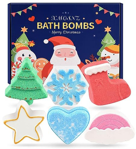 Badebomben Kinder 6 Packs Badekugeln Kinder Weihnachtsbaum, Weihnachtsgeschenke Für Kinder, Teen Girl Geschenke Für Mädchen Im Teenageralter, Kinder Badebomben Weihnachten Für Jungen Und Mädchen