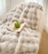 Tospass Kuscheldecke Grau Kaninchen Decke Warme Sherpa Decke Flauschig Weich Dicke Sofadecke Wohndecke Tagesdecke Doppelgesicht Decke - 200x230cm
