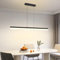 Mikeru 80CM Dimmable Hanging Pendant Light, LED Linear Ceiing Lighting 10%-100% Kitchen Island Lights with Memory Function 3000K/4500K/6000K Modern Contemporary Island Lamp for Conference Hall