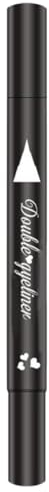 Wasserdichtes Eyeliner, Eyeliner Stempel 2 in 1 doppelt kopfkoolerkopf wasserdichte flüssige Eyeliner Stift-Make-up-Werkzeug Schwarzes Herz