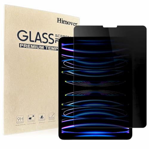 Himover Anti-Spy Tempered Glass Film for iPad Pro 11 inch, iPad Air 5th / ipad Air 4th 10.9 inch, Privacy Screen Protector, Anti-Scratch, Anti-Shock