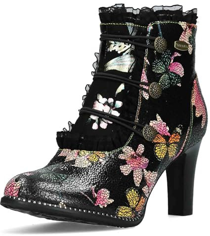 LAURA VITA Bottines Femme Alcbaneo 2302, Pointure:39 EU, La Couleur:Rose