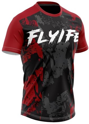 MTB-Trikot,Fahrradtrikot Herren Kurz,rennrad Trikot Herren,Fahrradtrikot Herren Kurzarm,MTB Trikot,Atmungsaktives Material,Schnell Trocknend,antibakteriell (P6,6XL)