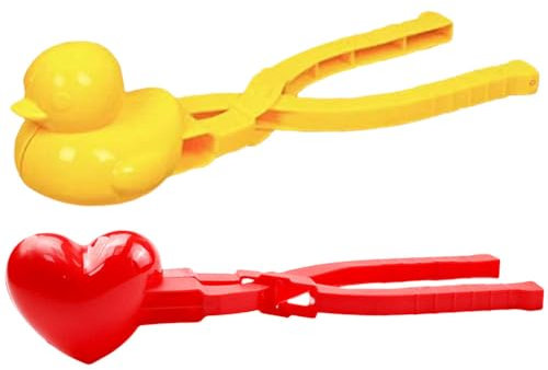 KOBONA Enten-Reisform, DIY Schneeball-Maker, Bento-Zubehör mit Griff, Winter-Schnee-Spielzeug, niedlicher Tier-Reisformer for Kinder und Erwachsene