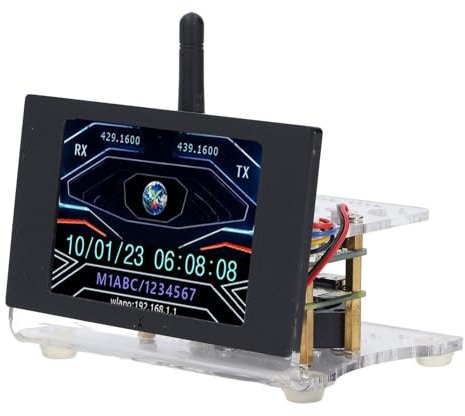 Yoidesu MMDVM Hotspot Spot Radio Station, Digital Voice Modem with 3.5 Inch Display 16Gb Memory, Compatible with Ras Pi 4B MMDVM Duplex Board, Yoidesu1xr7kt3uh0