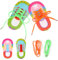 HO-SFSM 2 Piezas Los Niños Aprenden A Atar Los Cordones, Juguete Didáctico para Enhebrar Cordones de Zapatos, Cordones de Zapatos Juguetes Juego de Mesa Educativo temprano