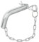 Steckbolzen Ø2cm mit Sicherungsstift und Kette - Klappsplint L 13cm, Ø 20 mm, Kette 26,5 cm, - für Abstellstützen und Co