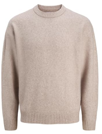 JACK & JONES Male Strickpullover Einfarbig Strickpullover