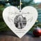 Personalised Memorial Christmas Bauble Custom Christmas Tree Decorations Xmas Ornaments Personalised Baubles In Loving Memory Keepsake for Your Loved (Design 1, Heart)