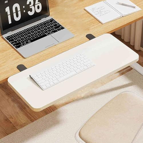 Onxyrbyte TischverläNgerung Tastaturablage Faltbare,Faltbare Tastatur-Schubladenablage,ComputertischverläNgerung,Ergonomisches Design,Starke TragfäHigkeit,Stabilisieren,Für HandgelenkunterstüTzung