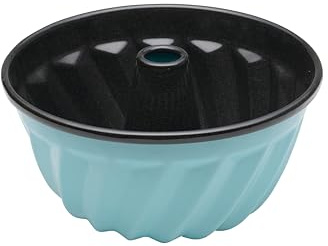 Riess, 0632-016, Gugelhupfform Ø 24cm, KRISTALLBLAU, Vol. (rec.): 3,0 Liter, Made in Österreich, LBH: 25,4x25,4x13,1cm, 0,839kg, Backform, Guglhupfform, Kuchenform, Induktionskocher kompatibel