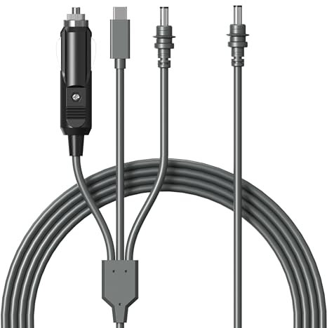 Hugener 3 in 1 Starlink Mini Stromkabel 16.4FT/ 5M, mehrere Ports Stromkabel mit USB Typ-C, Autoladegerät Adapter und DC Port für Starlink Mini