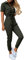 Overalls Women Rompers with Open Legs Women's Short Sleeve Cropped Coverall Button Down Tie Waist Cargo Jumpsuit Boiler Suit Women (1A-Green, XL)