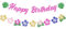 Happy Birthday Banner, Striscione Festa Hawaiana, Festone Estivo, Banner Spiaggia, Adatto per Decorazioni di Compleanno a Tema Estivo, Spiaggia e Piscina Hawaiana (A)