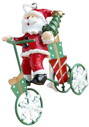 Vintage-Weihnachtsfigur, bunt, Weihnachtsbaum-Dekoration, Eisen, handgefertigt, Festival-Verzierung, Akzent