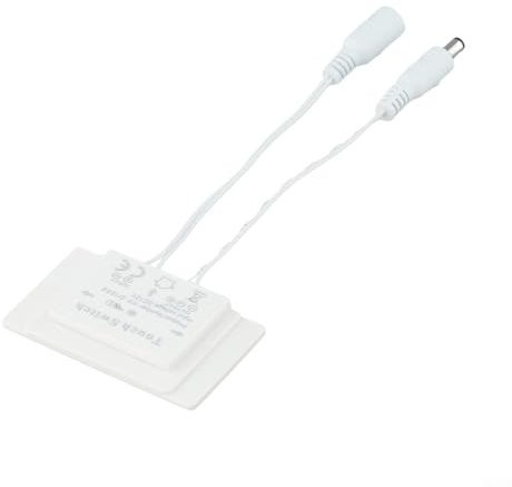Gdfnmogo Touch-Sensor-Schalter 12 V 5 A 60 W für LED-Lichtleiste, Dimmer-Steuerschalter für Badezimmerspiegelschrank, Make-up-Spiegel, kompatibel mit 1-5 mm Glas/Acryl (D)