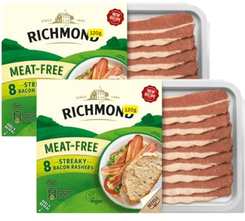 Meat Free Vegan Streaky Bacon Rashers 2x120g Richmonds (2x120g)