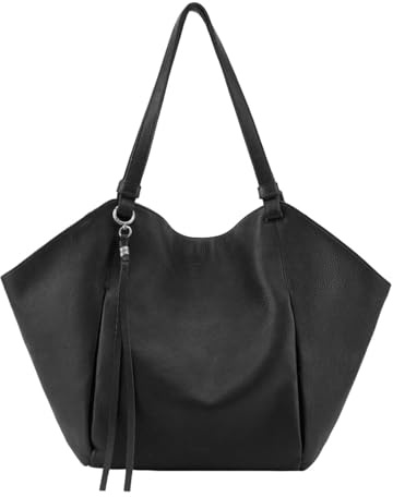 FREDsBRUDER Leder My Forever Friend Tulip Shopper Black schwarz