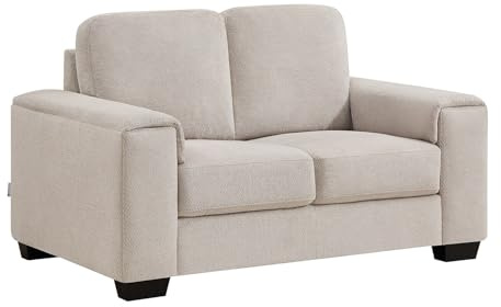 Vente-unique - Sofa ohne Schlafmöglichkeit Embapo Stoff Beige 147 cmx88 cm | Strukturierte Oberfläche | Gepolsterte Sitzfläche für mehr Komfort