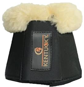 Kentucky - Pferde Gamaschen - Sheepskin Solimbra Schwarz - Größe XL