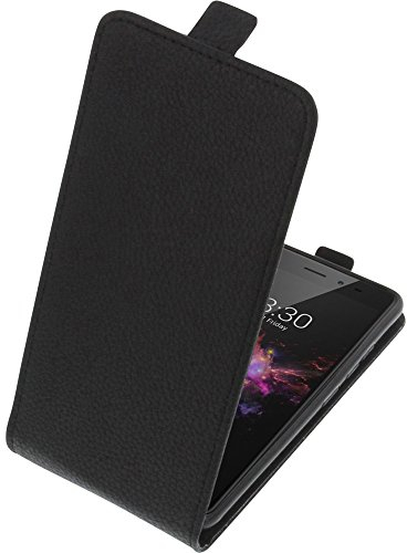 foto-kontor Tasche kompatibel mit TP-Link Neffos X1 Smartphone Flipstyle Schutz Hülle schwarz