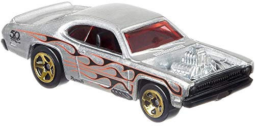 Mattel Hot Wheels FRN23 50th Anniversary Zamac Themed Sortiment, Spiel