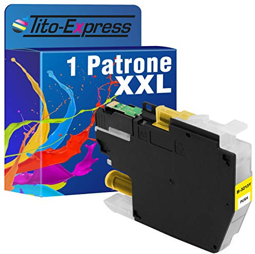 Tito-Express PlatinumSerie Druckerpatronen Yellow XXL kompatibel mit Brother LC-3213 MFC-J 490 Series MFC-J 491 DW MFC-J 497 DW DCP-J 572 DW DCP-J 770 Series DCP-J 772 DNW DCP-J 772 DW DCP-J 774 DW