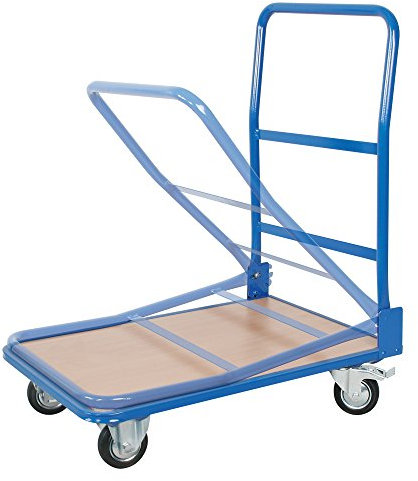 BRB Klappbügel-Wagen, LxBxH 900x600x900 mm, Tragkraft 150 kg, Oberkante Ladefläche 175 mm