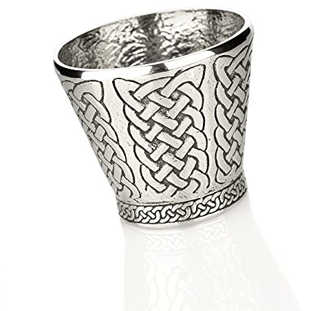 Eburya Celtic Dram Cup Shotbecher - keltischer Schnapsbecher aus Zinn